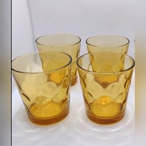 1960's El Dorado low ball glasses by Hazel Atlas - set of 4 - vintage